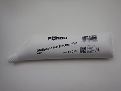 FÖRCH GLEITPASTE FÜR STECKMUFFEN GLITSCHI KG ROHR MUFFEN ABWASSER 250ml (1) von FORCH