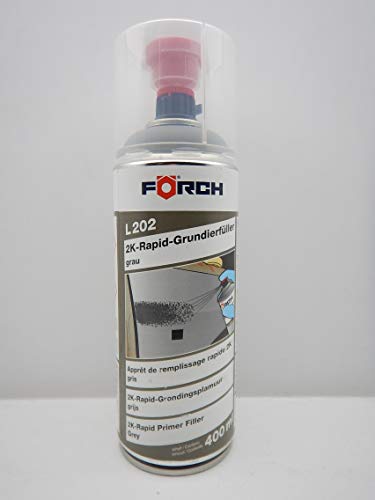 FORCH 2K EPOXY GRUNDIERFÜLLER L202 GRAU Lack GRUNDIERUNG FÜLLER Spray 400ML (1) von FORCH