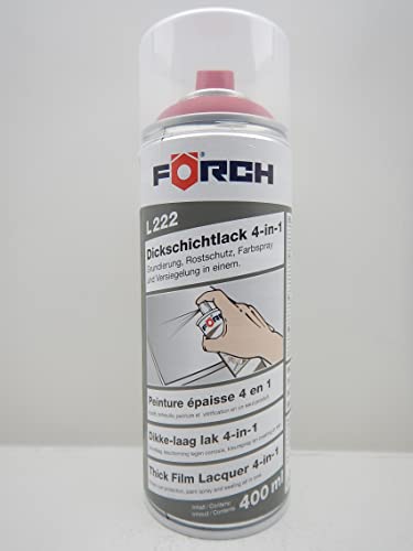 FORCH 4 in 1 RAL 3002 KARMINROT ROT DICKSCHICHTLACK LACK SPRAY SPRAYDOSE 400ML (1) von FORCH