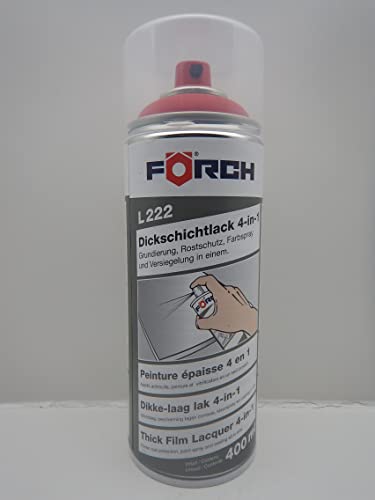 FORCH 4 in 1 RAL 3020 VERKEHRSROT ROT DICKSCHICHTLACK LACK SPRAY SPRAYDOSE 400ML (1) von FORCH