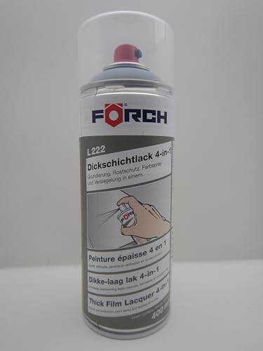 FORCH 4 in 1 RAL 7001 SILBERGRAU GRAU DICKSCHICHTLACK LACK SPRAY SPRAYDOSE 400ML (1) von FORCH