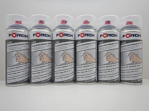 Förch 4 in 1 RAL 7015 SCHIEFERGRAU GRAU DICKSCHICHTLACK LACK SPRAY SPRAYDOSE 400ML (6) von Förch