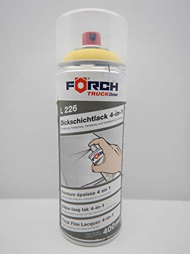 Förch 4 in 1 TRAKTOR GELB LANDMASCHINE DICKSCHICHTLACK LACK SPRAY SPRAYDOSE 400ML (1) von Förch