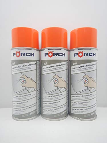 FORCH REINORANGE ORANGE RAL 2004 Lack LACKSPRAY Spray SPRAYDOSE 400ML (3) von FORCH