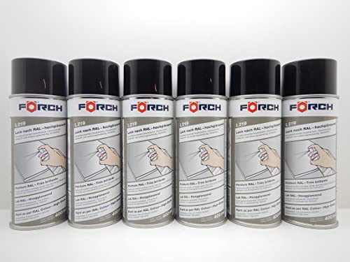 Förch GRAPHITSCHWARZ SCHWARZ RAL 9011 LACK LACKSPRAY SPRAY SPRAYDOSE 400ML (6) von Förch