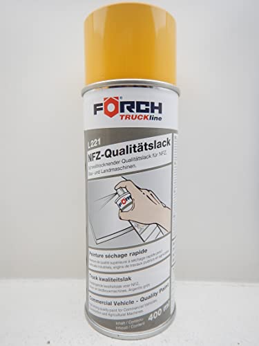 FORCH KOMATSU NATUR GELB BAGGER BAUMASCHINE LACK LACKSPRAY SPRAY SPRAYDOSE 400ML (1) von FORCH