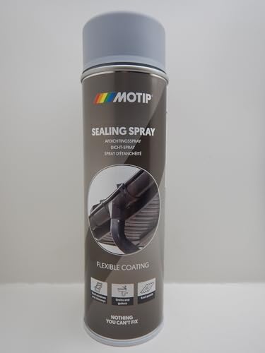 Motip 500ml Dichtungsspray Abdichten versiegeln Risse Wasser Leck Dachrinne grau von FORCH