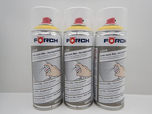 RAPSGELB GELB RAL 1021 LACK LACKSPRAY SPRAY SPRAYDOSE 400ML (3) von FORCH