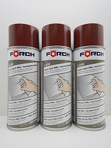 FORCH ROTBRAUN BRAUN ROT RAL 8012 LACK LACKSPRAY SPRAY SPRAYDOSE 400ML (3) von FORCH