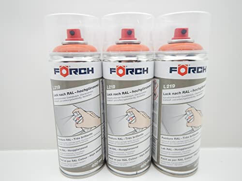 FORCH ROTORANGE ORANGE RAL 2001 LACK LACKSPRAY SPRAY SPRAYDOSE 400ML (3) von FORCH