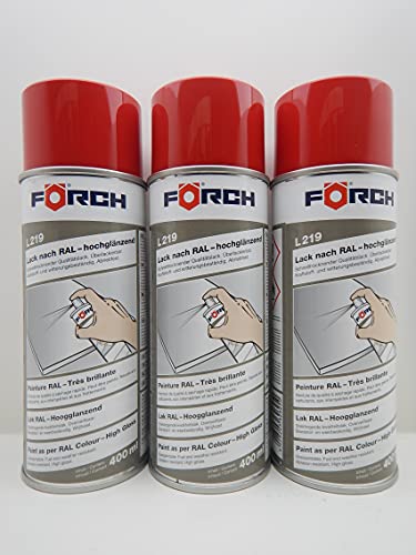 FORCH SIGNALROT RAL 3001 ROT LACK LACKSPRAY SPRAY SPRAYDOSE 400ML (3) von FORCH