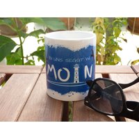 Moin Kaffee Tasse Maritim Mit Spruch "Bi Uns Seggt Wi Moin' | Statement Dialekt Kaffeebecher Geschenkidee Auf Plattdeutsch von Foerdeblau