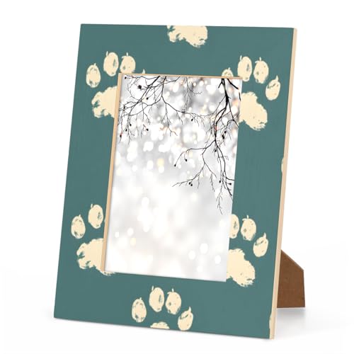 Foerrkelg Bilderrahmen mit Katzenpfoten, 12,7 x 17,8 cm, für Wandbehang und Tischdekoration, Bilderrahmen für vertikale oder horizontale Ausstellung von Foerrkelg