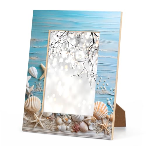 Foerrkelg Seestern Beach Seashells Bilderrahmen, 12,7 x 17,8 cm, für Wandbehang und Tischdekoration, Fotorahmen für vertikale oder horizontale Präsentation Foerrkelg Seestern Beach Seashells Bilderrahmen, 12,7 x 17,8 cm, für Wandbehang und Tischdekoration, Fotorahmen für vertikale oder horizontale Präsentation von Foerrkelg