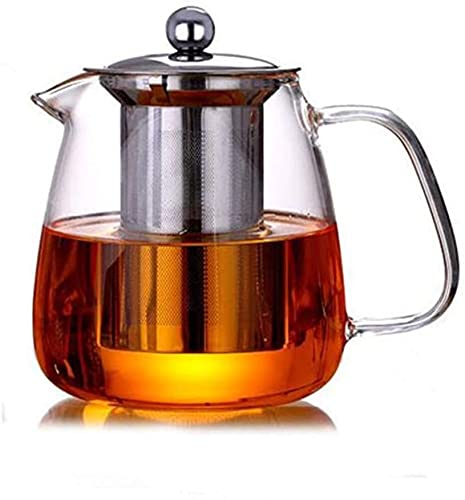 Glas-Teekanne mit Teesieb, 500 ml, Teekessel, Herdplatte, sicher für blühende und lose Blätter. von Foeska