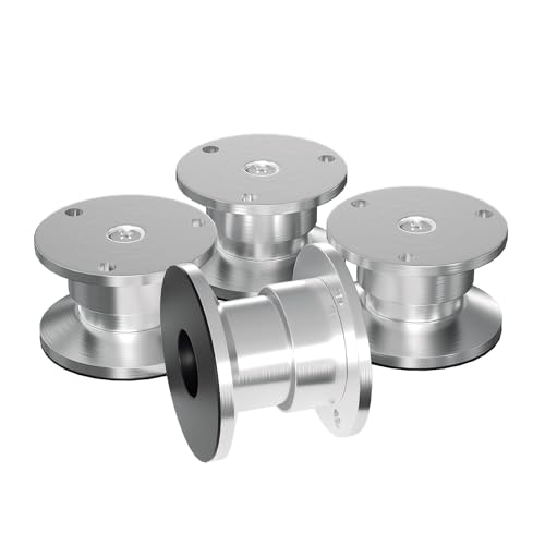 Fogmiea 4er Set Möbelfüße | Schrankfüße Höhenverstellbar | Höhe 60mm mit Schrauben für individuelle DIY-Möbel | Möbelbeine Küchenschränke Aluminium runde Schrankfüße Fogmiea 4er Set Möbelfüße | Schrankfüße Höhenverstellbar | Höhe 60mm mit Schrauben für individuelle DIY-Möbel | Möbelbeine Küchenschränke Aluminium runde Schrankfüße von Fogmiea
