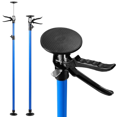 Fogmiea Deckenstütze 2er Set,Zargenspanner höhenverstellbar Montagestütze 115-290cm und bis 45°,teleskopstützen 50 kg Tragkraft, Montagestütze für Werkstatt, Atelier, Malerarbeiten von Fogmiea