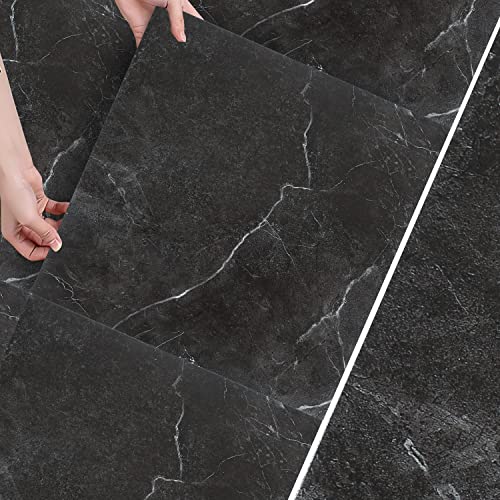 Fogmiea PVC Bodenbelag Selbstklebend Vinylboden Quadratisch vinyl bodenbelag selbstklebend rutschfest, wasserfest, schwer entflammbar 4 m²/44 Fliesen, Schwarz Marmor Fogmiea PVC Bodenbelag Selbstklebend Vinylboden Quadratisch vinyl bodenbelag selbstklebend rutschfest, wasserfest, schwer entflammbar 4 m²/44 Fliesen, Schwarz Marmor von Fogmiea