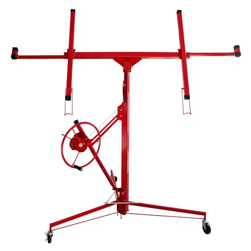 Fogmiea Plattenheber klappbar 68 kg Traglast, XXL 140 cm -350 cm Arbeitshöhe, max. 290 cm Lastarmbreite, höhenverstellbar von Fogmiea