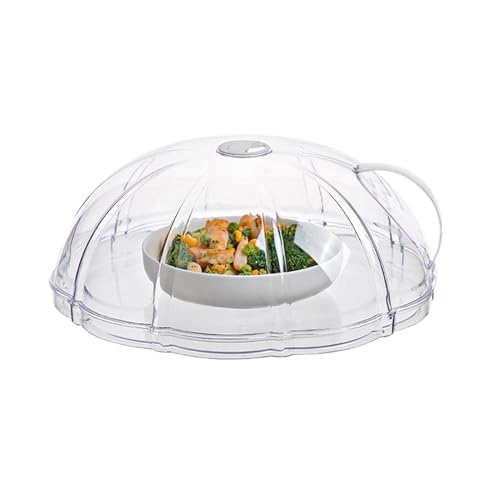 Fogukier Mikrowellen-Abdeckhaube | Tellerschutz für Backofen | staubdichte Spritzschutzabdeckung mit Griff für Küche, Mikrowelle, Herd, Mahlzeitenpresse von Fogukier