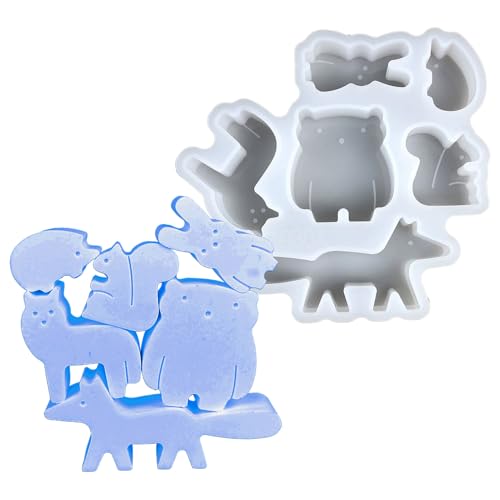 Fogukier Silikonformen mit Tiermotiven, Zement-Bastelgussform, Silikonform für Heimdekoration, Betonform für kreative Studenten, Bastelbegeisterte, Kinder, Teenager, Kunstlehrer, Künstler, Werkstätten Fogukier Silikonformen mit Tiermotiven, Zement-Bastelgussform, Silikonform für Heimdekoration, Betonform für kreative Studenten, Bastelbegeisterte, Kinder, Teenager, Kunstlehrer, Künstler, Werkstätten von Fogukier