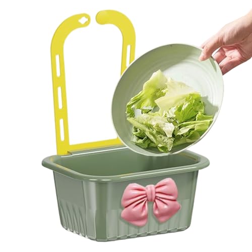 Fogukier Spülbeckensiebkorb, Auffangkorb für Lebensmittel, Abfallfilter, Geschirrtuchhalter für Tee, Seife, Peelings, Reste, Aufbewahrung, Gemüse, Obst, Waschen von Fogukier
