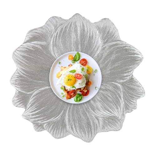 Fogukier Tischset in Blumenform, hitzebeständig, Küchendekoration, waschbar, dekorativer Esstisch für den Urlaub von Fogukier