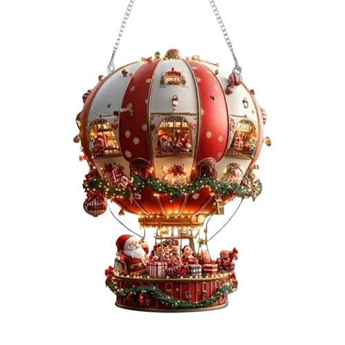 Hängende Weihnachtsdeko Mit Weihnachtsmann-Heißluftballon – 2D-Acryl-Ornament, Weihnachtsmann-Heißluftballon-Wandornament, Weihnachtsdeko Für Garten Und Hof, Festliche Dekoration Hängende Weihnachtsdeko Mit Weihnachtsmann-Heißluftballon – 2D-Acryl-Ornament, Weihnachtsmann-Heißluftballon-Wandornament, Weihnachtsdeko Für Garten Und Hof, Festliche Dekoration von Fogukier