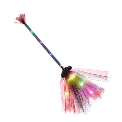 Halloween-Hexenbesen – 65 cm beleuchteter Hexenbesen mit LED, Hexen B-roomstick W-izard F-lying B-roomStick Hallo ween Brooms Requisiten Cosplay Kostüm Zubehör für Maskerade Halloween Halloween-Hexenbesen – 65 cm beleuchteter Hexenbesen mit LED, Hexen B-roomstick W-izard F-lying B-roomStick Hallo ween Brooms Requisiten Cosplay Kostüm Zubehör für Maskerade Halloween von Fogukier