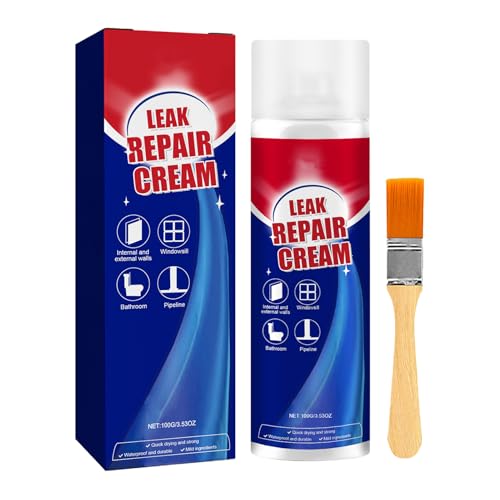 Leckfixspray - 100 ml - Stop -Leck -Versiegelungspray, wasserdichte Dachlecks Reparaturdichtungsmittel - Sofortdicht, schneller trockener Wandspaltfüller für Rinnenfensterrahmenbeton Betonbeton Leckfixspray - 100 ml - Stop -Leck -Versiegelungspray, wasserdichte Dachlecks Reparaturdichtungsmittel - Sofortdicht, schneller trockener Wandspaltfüller für Rinnenfensterrahmenbeton Betonbeton von Fogukier