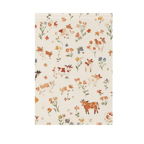 Foiosoh Gartenflagge mit niedlicher Kuh und Pflanze, beige, 30,5 x 45,7 cm, stabile Seiten, Willkommensgartenflaggen für den Außenbereich, Hof, Zuhause, kleine saisonale Feiertage, Rasen, Terrasse Foiosoh Gartenflagge mit niedlicher Kuh und Pflanze, beige, 30,5 x 45,7 cm, stabile Seiten, Willkommensgartenflaggen für den Außenbereich, Hof, Zuhause, kleine saisonale Feiertage, Rasen, Terrasse von Foiosoh