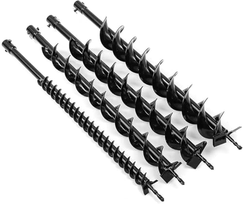 800 mm Erdbohrer, zweischneidiger Drachenzahnbohrer, Leitplanke, geeignet for Erdbohrungen, Ölpfostenlochbagger, Elektrowerkzeugzubehör, Gartengeräte von Foirtoevu