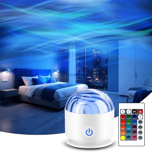 Fokky LED Sternenhimmel Projektor Kinder, Wiederaufladbarer Polarlicht Lampe, Aurora Lampe mit 16 Lichteffekten und Fernbedienung, Galaxy Projector, Nachtlicht Kinder und Erwachsene, Zimmer Deko Fokky LED Sternenhimmel Projektor Kinder, Wiederaufladbarer Polarlicht Lampe, Aurora Lampe mit 16 Lichteffekten und Fernbedienung, Galaxy Projector, Nachtlicht Kinder und Erwachsene, Zimmer Deko von Fokky
