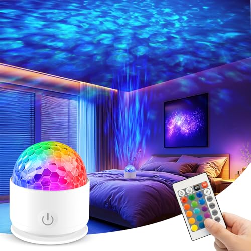 Fokky Sternenhimmel Projektor, LED Sternenhimmel Projektor Kinder, Galaxy Projector für Geschenk Party, Star Projektor Kinder mit 16 Beleuchtung-Effekten, LED Projektor Nachtlicht Kinder Zimmer Deko von Fokky