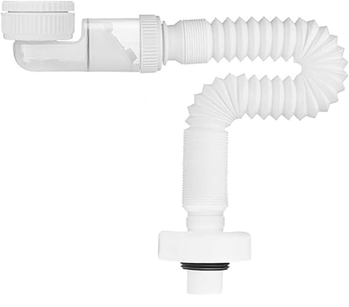 Fokroin 11/4 Zoll Siphon, Flexibler Siphon, Raumsparsiphon, Röhrensiphon aus Kunststoff, Einstellbarer Siphon Waschbecken, Abflussrohr mit Geruchsverschlus, Austauschbarer Abwasserrohr Fokroin 11/4 Zoll Siphon, Flexibler Siphon, Raumsparsiphon, Röhrensiphon aus Kunststoff, Einstellbarer Siphon Waschbecken, Abflussrohr mit Geruchsverschlus, Austauschbarer Abwasserrohr von Fokroin
