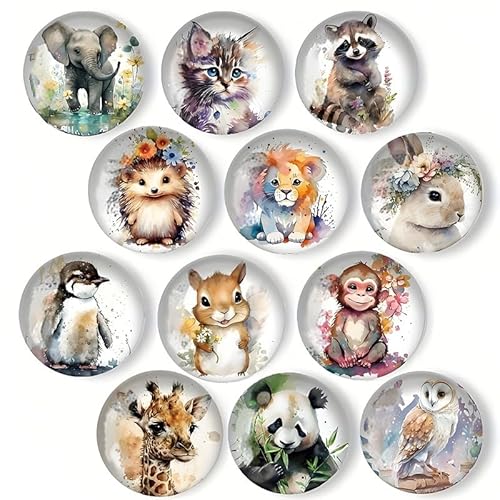 Fokroin 12 Stück Kühlschrankmagnete, Sternenhimmel und Tier Muster Bunt, Lustige Runde Magnete für Magnettafel, Kühlschränke, Whiteboards, Küche (30mm) Fokroin 12 Stück Kühlschrankmagnete, Sternenhimmel und Tier Muster Bunt, Lustige Runde Magnete für Magnettafel, Kühlschränke, Whiteboards, Küche (30mm) von Fokroin