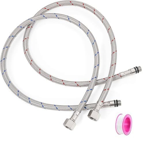 Fokroin 2 Stück Anschlussschlauch Armatur G3/8 x M10, Wasserhahn Schlauch, Edelstahl Panzerschlauch Wasserhahn Anschlussschlauch 3/8 Zoll für Mischbatterie Fokroin 2 Stück Anschlussschlauch Armatur G3/8 x M10, Wasserhahn Schlauch, Edelstahl Panzerschlauch Wasserhahn Anschlussschlauch 3/8 Zoll für Mischbatterie von Fokroin