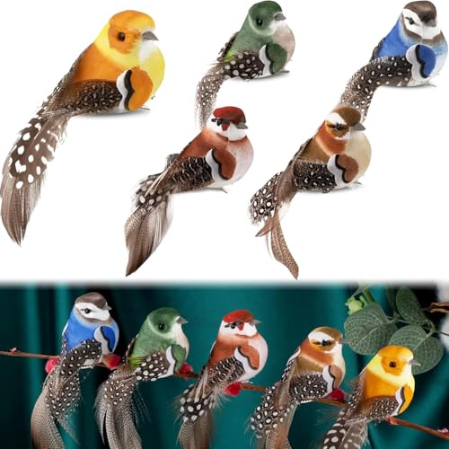 Fokroin 5 Stück Vogel Deko, Vögel Deko mit Clip, Bunt Vogelfigur mit Halterungsklammer, Künstliche Federvögel, Deko Vogel Bunt, Vogel Dekofigur für Garten Frühling Deko Party Dekoration Fokroin 5 Stück Vogel Deko, Vögel Deko mit Clip, Bunt Vogelfigur mit Halterungsklammer, Künstliche Federvögel, Deko Vogel Bunt, Vogel Dekofigur für Garten Frühling Deko Party Dekoration von Fokroin