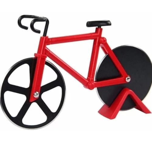 Fokroin Fahrrad Pizzaschneider, Pizzaschneider, Pizza Cutter aus Antihaftbeschichtetem Edelstahl, Pizzaroller, Doppel Pizza Cutter mit Scharfem Schneiderad & Ständer für Weihnachten Party Geschenke Fokroin Fahrrad Pizzaschneider, Pizzaschneider, Pizza Cutter aus Antihaftbeschichtetem Edelstahl, Pizzaroller, Doppel Pizza Cutter mit Scharfem Schneiderad & Ständer für Weihnachten Party Geschenke von Fokroin