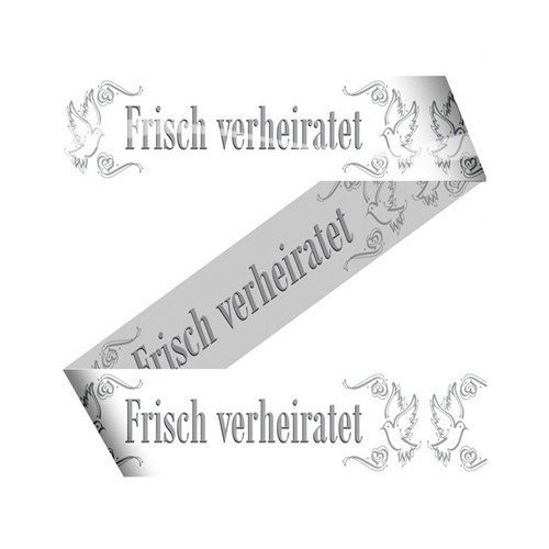 Folat Absperrband Warnband 15 m Weiß. Frisch Hochzeit verheiratet Hochzeit Deko Girlande von Folat