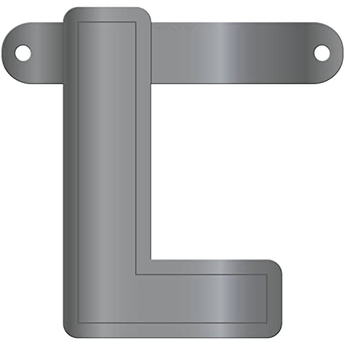 Folat 50114 Banner Letter L::Metallic Silver von Folat