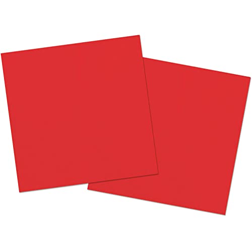 Folat 50642 Rote Servietten 33 x 33 cm-20 Stück von Folat