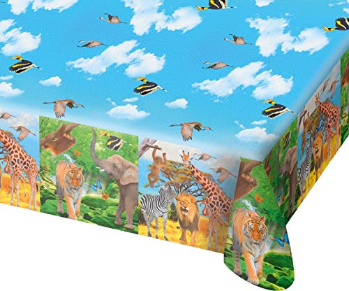 Folat 62003 Safari-Party Tischdecke - 180x130cm, Multi-Colored, Costumes von Folat