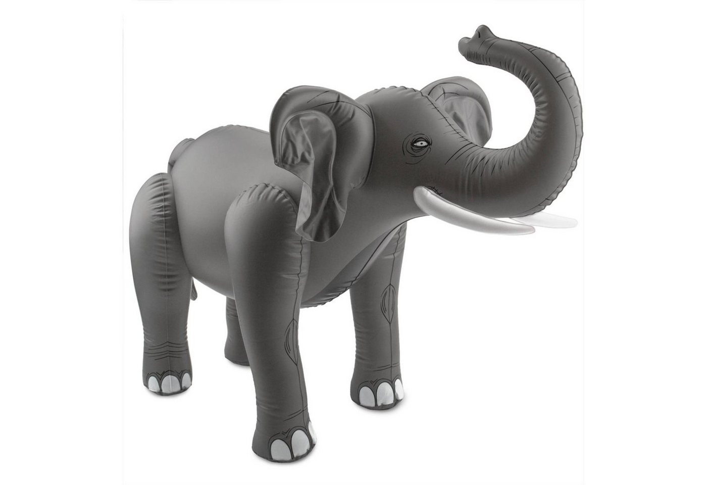 Folat Dekofigur Aufblasbarer Elefant, Partydeko zum Aufpusten für eine tierische Mottoparty, Geburtstag ode von Folat