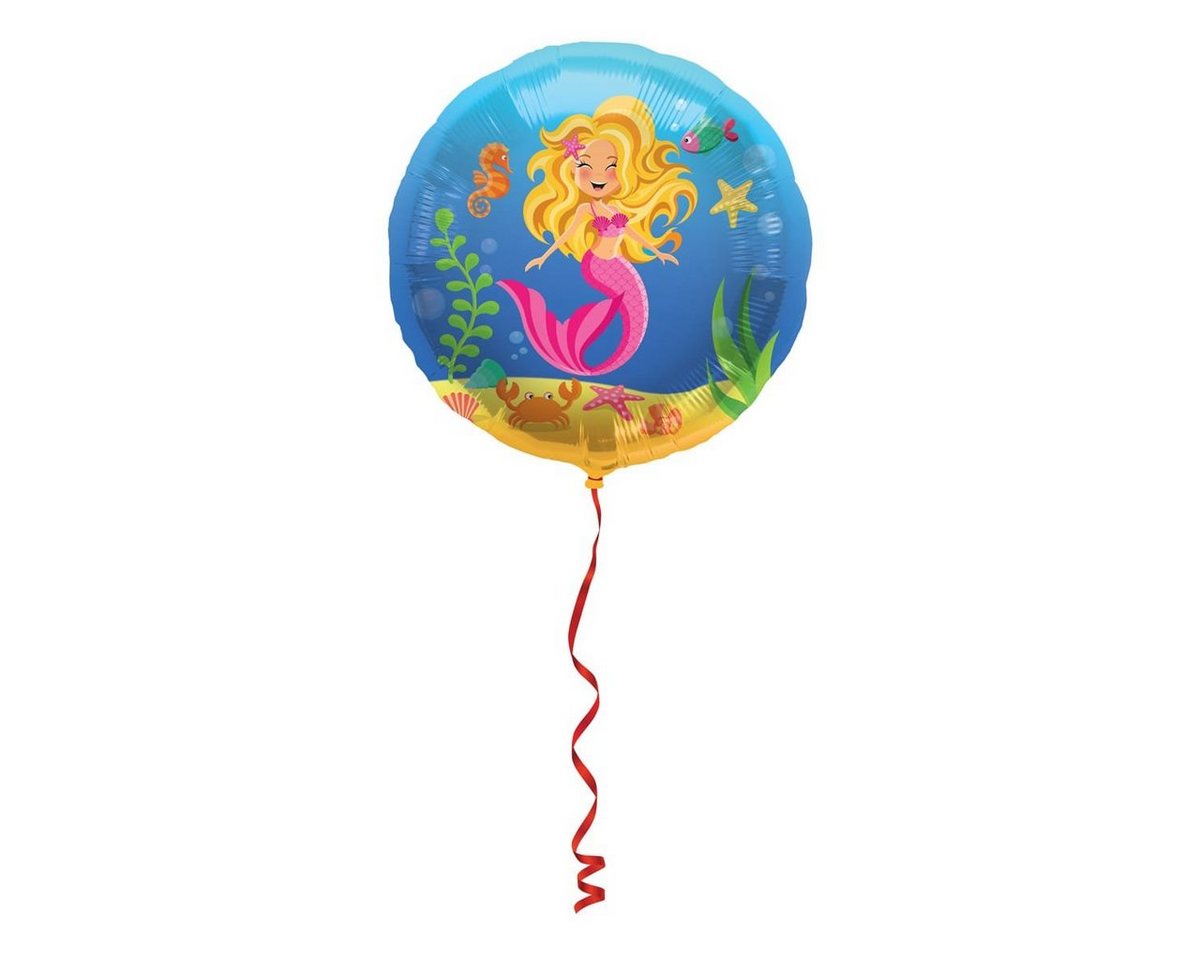Folat Folienballon Folienballon rund - Meerjungfrau - 45cm von Folat