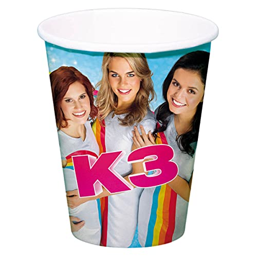 Folat - K3 Girlband - Partybecher 250 ml - 8 STK. Folat - K3 Girlband - Partybecher 250 ml - 8 STK. von Folat