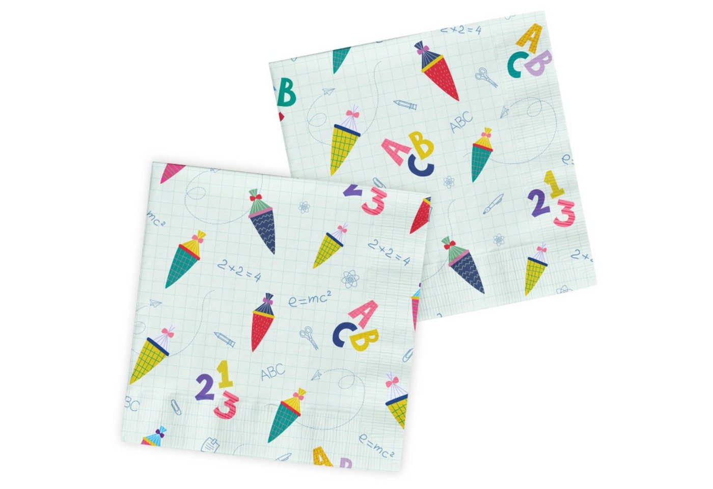 Folat Papierserviette Servietten Schulanfang 33x33cm - 20 Stück von Folat