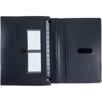FolderSys Fächermappe DIN A4 12-Fach  schwarz von Foldersys