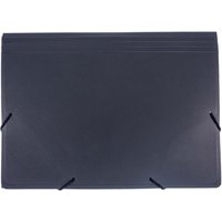 FolderSys Fächermappe DIN A4 7-Fach  schwarz von Foldersys