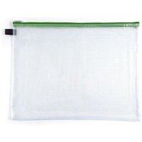 FolderSys Reißverschlussbeutel B4 - transparent/grün von Foldersys